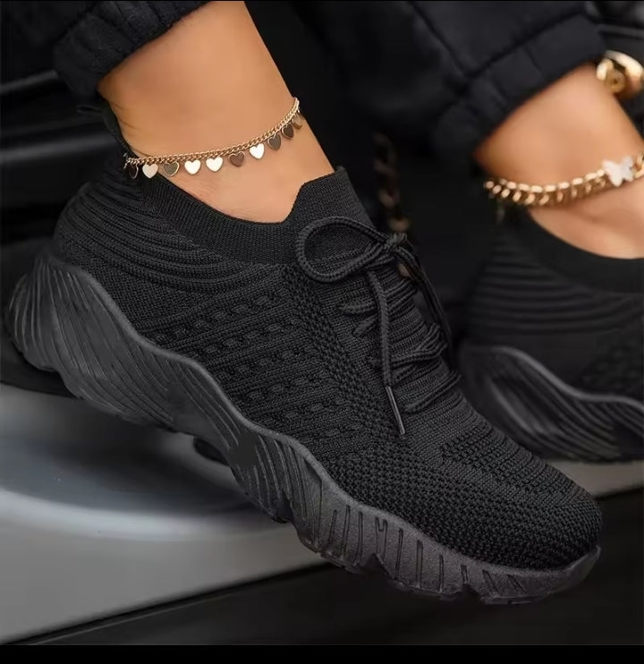 Women Sneakers Breathable Casual Women Sports Shoes Lace Up Ladies Flats Female Summer Vulcanized Running Zapatillas De Mujer