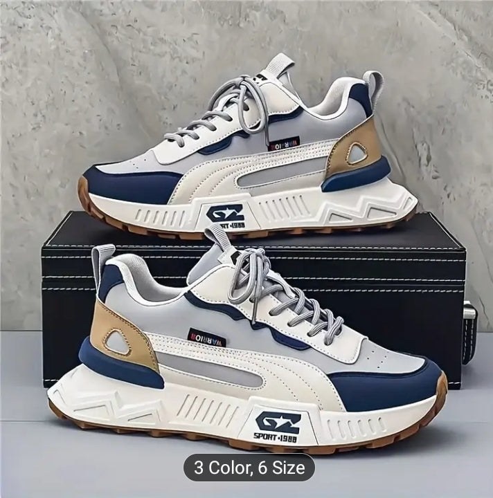 Trendy And Stylish Low-Top Casual Shoes with Thick Soles, Perfect for Spring And Autumn, Breathable, Versatile for Teenagers, And Slip-Resistant Dad Shoes
